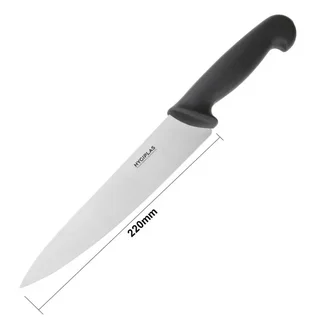 Coltello da Chef Nero Lama 21,5 cm - Acciaio Inossidabile