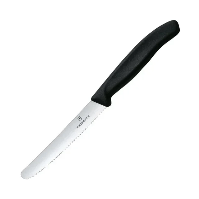 Serrated Tomato Knife 11 cm - Black Blade