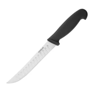 Couteau de Cuisine Alvéolé Noir - Lame Dentelée 12,5 cm