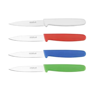 Couteau de Cuisine Rouge 7,5 cm - Lame Acier Inoxydable