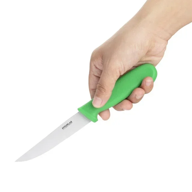 Serrated Green Knife for Vegetables - 10 cm Blade
