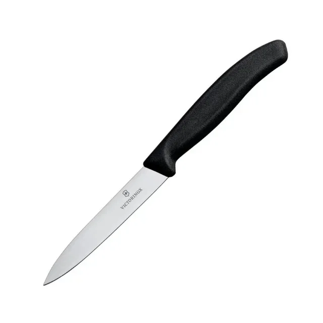 Black Paring Knife Sharp Pointed Blade 10 cm