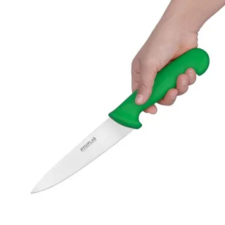 Chef's Knife Green Blade 16 cm - Ergonomic Polypropylene Handle