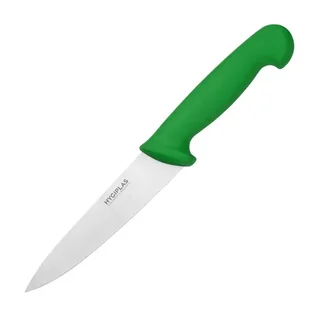 Chef's Knife Green Blade 16 cm - Ergonomic Polypropylene Handle