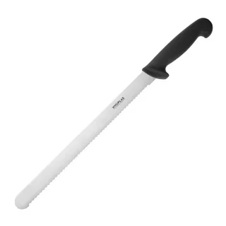 Cuchillo de Servicio Dentado Negro - Hoja 30,5 cm