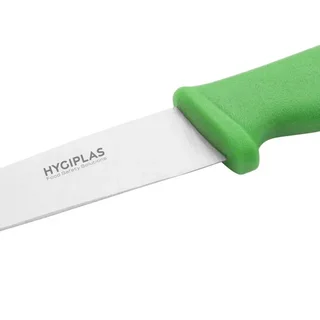 Green Vegetable Knife - 10 cm Stainless Steel Blade