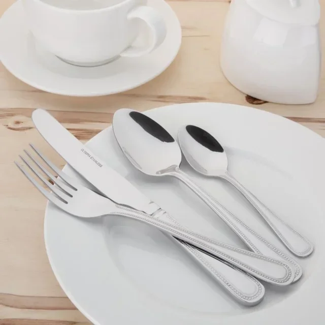 Table Knife Bead Ergonomic Handle - Set of 12 Pieces