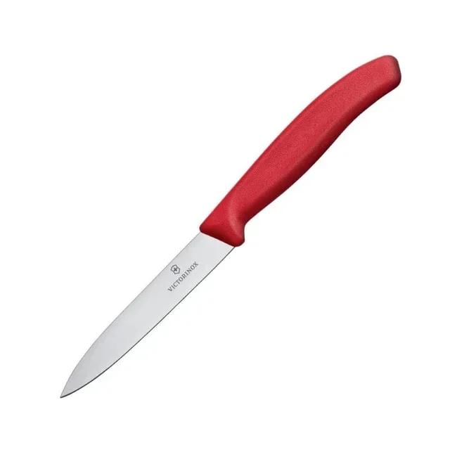 Paring Knife Pointed Blade 10 cm Red