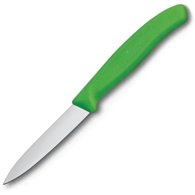 Paring Knife with 8 cm Blade - Green Handle