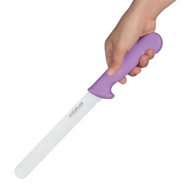 Violet Bread Knife 200 mm Blade Ergonomic Handle