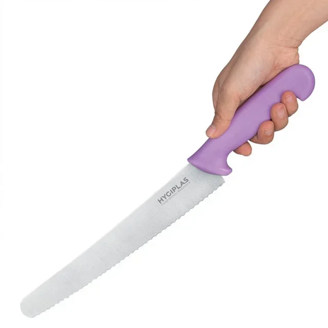 Pastry Knife with Serrated Blade Purple 25 cm