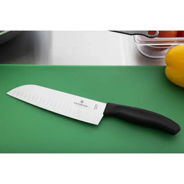 Couteau Santoku Alvéolé Professionnel - Lame 17 cm