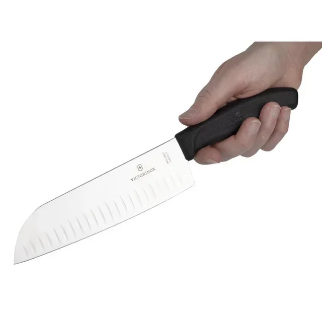 Couteau Santoku Alvéolé Professionnel - Lame 17 cm