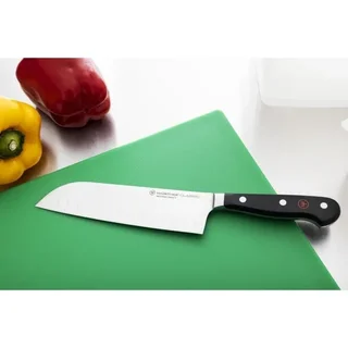 Coltello Santoku Acciaio al Carbonio 17cm - Lama Polivalente Cucina Giapponese