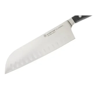 Coltello Santoku Acciaio al Carbonio 17cm - Lama Polivalente Cucina Giapponese