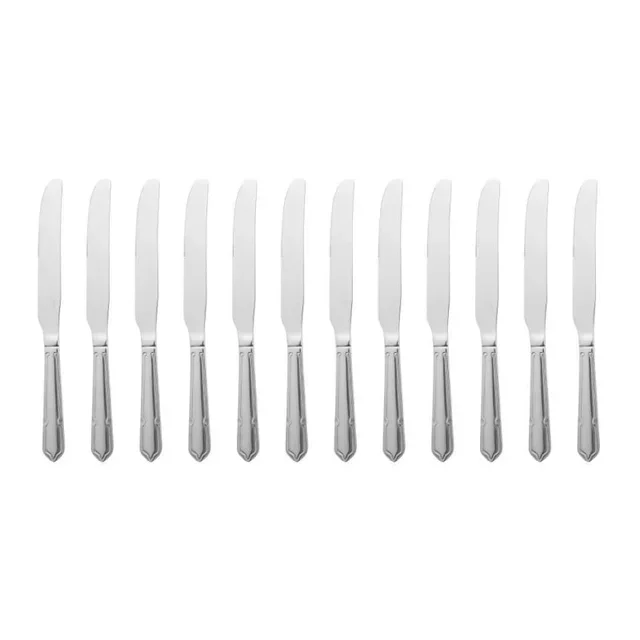 Set mit 12 Dubarry Tischmessern aus Edelstahl