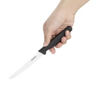 Tomato Knife Serrated Blade 10 cm - Black Handle