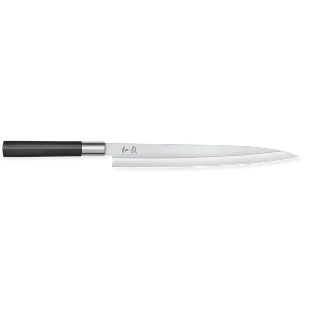 Japanese Yanagiba Wasabi Black Knife 24 cm Blade for Sushi and Sashimi
