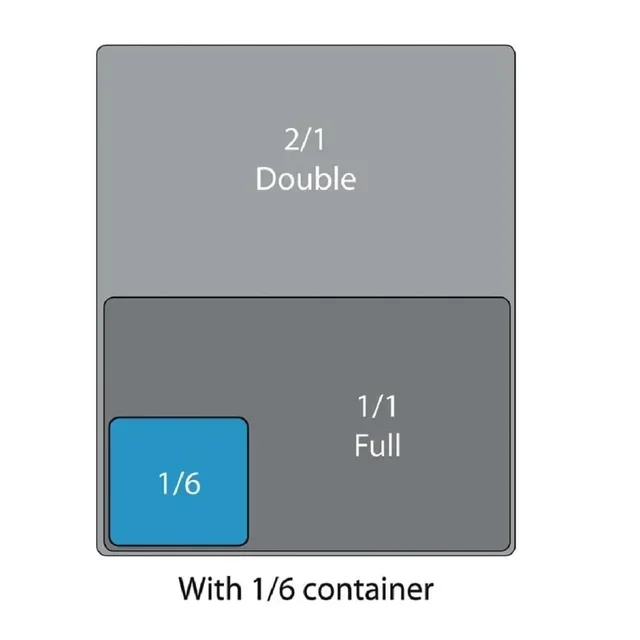 Waterproof Lid GN 1/6 Food-Grade Polypropylene