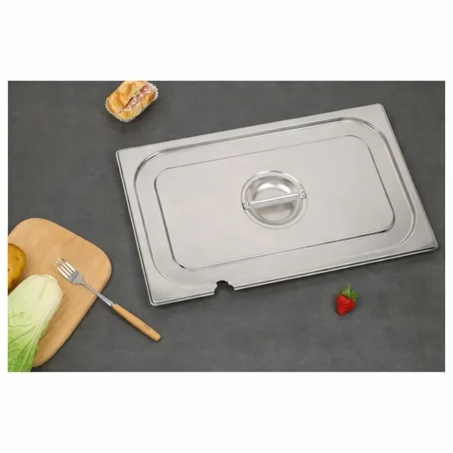 Gastronorm GN 1/1 Lid with Notch for Stainless Steel Container