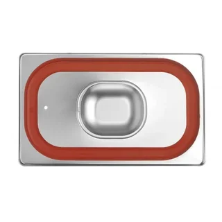 Gastronorm GN 1/4 Deckel mit Peripherer Silikondichtung