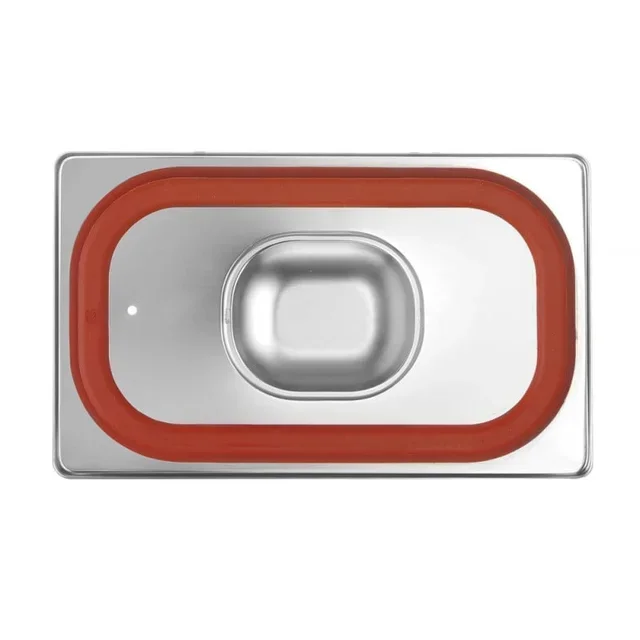 Gastronorm GN 1/4 Deckel mit Peripherer Silikondichtung