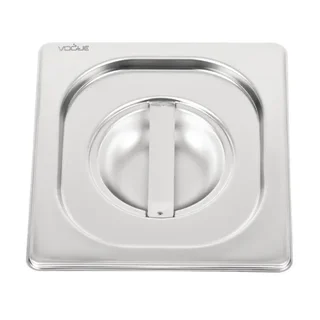 Tampa de proteção Gastronorm 1/6 em aço inoxidável