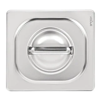 Tampa de proteção Gastronorm 1/6 em aço inoxidável