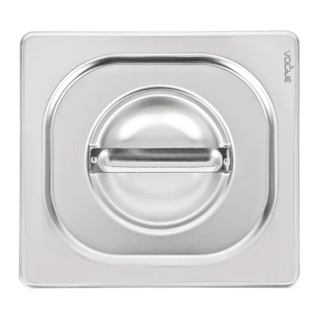 Tampa de proteção Gastronorm 1/6 em aço inoxidável