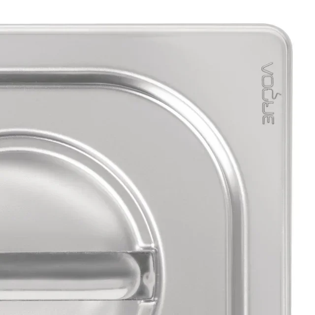 Tampa de proteção Gastronorm 1/6 em aço inoxidável