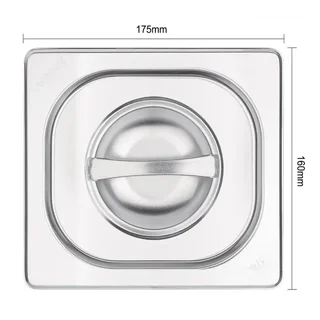 Gastronorm 1/6 Stainless Steel Protective Lid