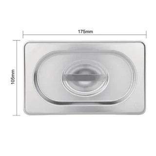 Tapa Gastronorm GN 1/4 en Acero Inoxidable