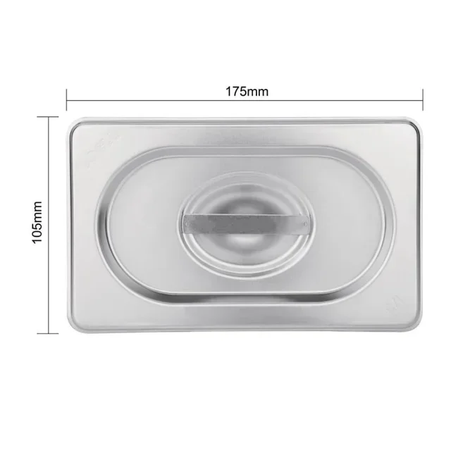 Tapa Gastronorm GN 1/4 en Acero Inoxidable