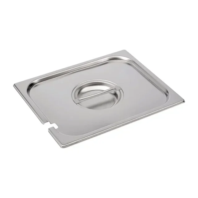 Stainless Steel Gastronorm Lid GN 1/2 with Serving Notch