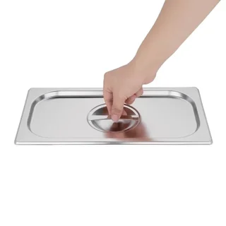 Tampa Gastronorm GN 1/3 em Aço Inoxidável