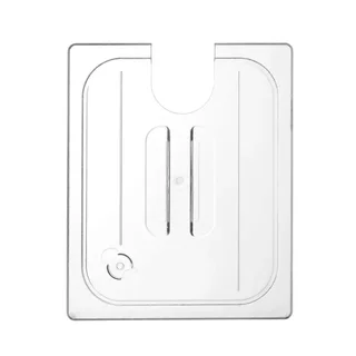 GN 1/2 Gastronorm Lid with Rounded Notch Stainless Steel