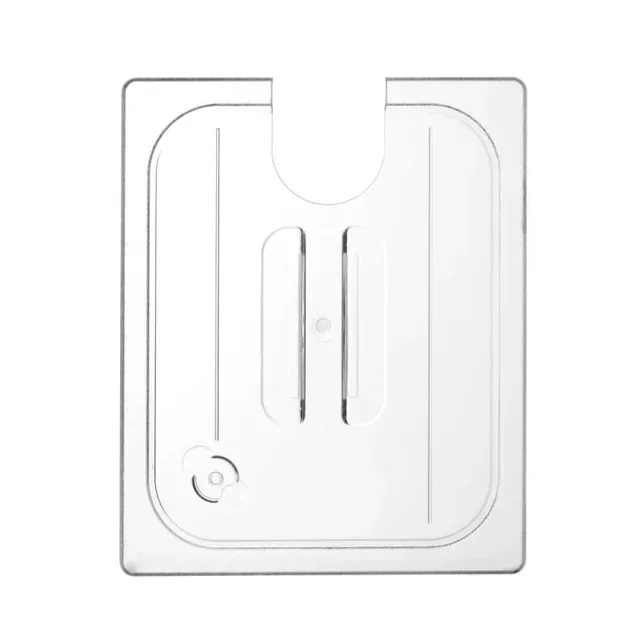 GN 1/2 Gastronorm Lid with Rounded Notch Stainless Steel