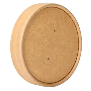 Karton-Deckel Kraft 480 ml für Suppentopf - Packung 300 Stück