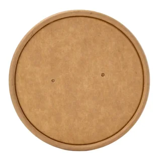 Karton-Deckel Kraft 480 ml für Suppentopf - Packung 300 Stück
