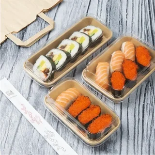Transparenter Deckel für Sushi-Behälter PET Nr.11 - 300 Stück