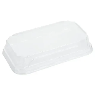 Couvercle Transparent pour Barquette Sushi PET N°7 - Pack 300 unités
