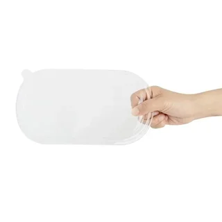 Coperchio Trasparente in PET per Vassoio Ovale in Bagassa - Confezione da 100 pezzi