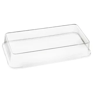Couvercle Transparent en Plastique Recyclé RPET pour Assiette Kanopée 20 x 10 cm - Pack 100 unités