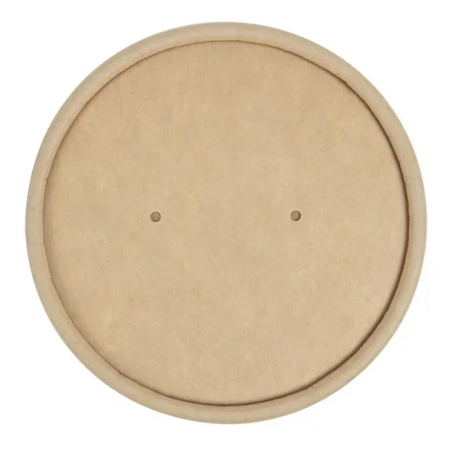 Couvercles Micro-Ondables pour Bols À Soupe Kraft 225ml et 350ml - Lot de 500 - Recyclables