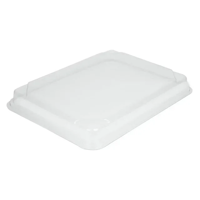 Couvercles Recyclables PET pour Plateaux Repas 263x201 mm - 90 Pièces