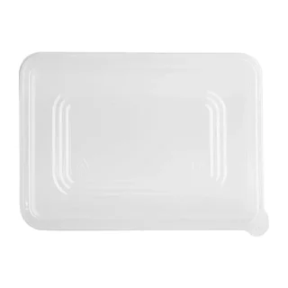 Couvercles Transparent PET Compatibles Barquettes Bagasse - Lot 100 Pièces Recyclables