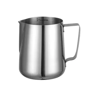 Caraffa per Latte in Acciaio Inox 1 Litro - Lattiera Professionale in Acciaio Inossidabile