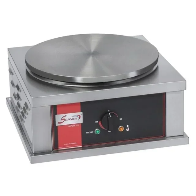 Commercial Electric Square Crepe Maker Heavy Duty 40 cm Diameter