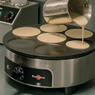 Professional Electric Crepe Maker - Non-Stick Cooking Plate Ø 40 cm
