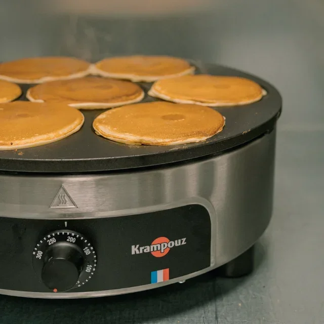Professional Electric Crepe Maker - Non-Stick Cooking Plate Ø 40 cm